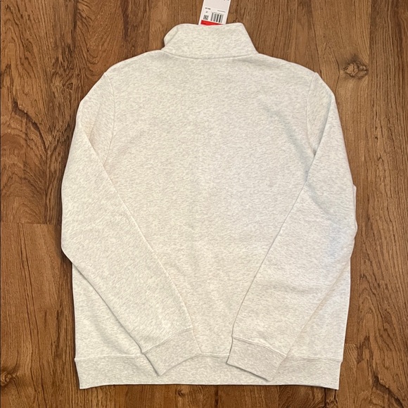 NWT Nike Sportswear Club Fleece Quarter Zip Sweatshirt Birch Heather - Picture 14 of 15